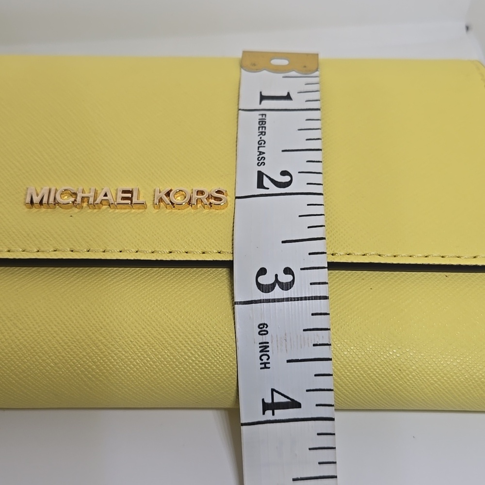 Michael Kors Trifold Wallet Sunshine Yellow - Picture 9 of 9